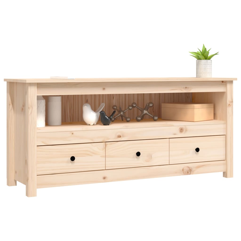 Comodă TV, 114x35x52 cm, lemn masiv de pin GartenMobel Dekor