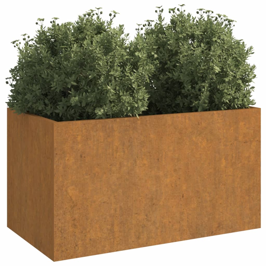 Jardinieră, 62x30x29 cm, oțel corten GartenMobel Dekor