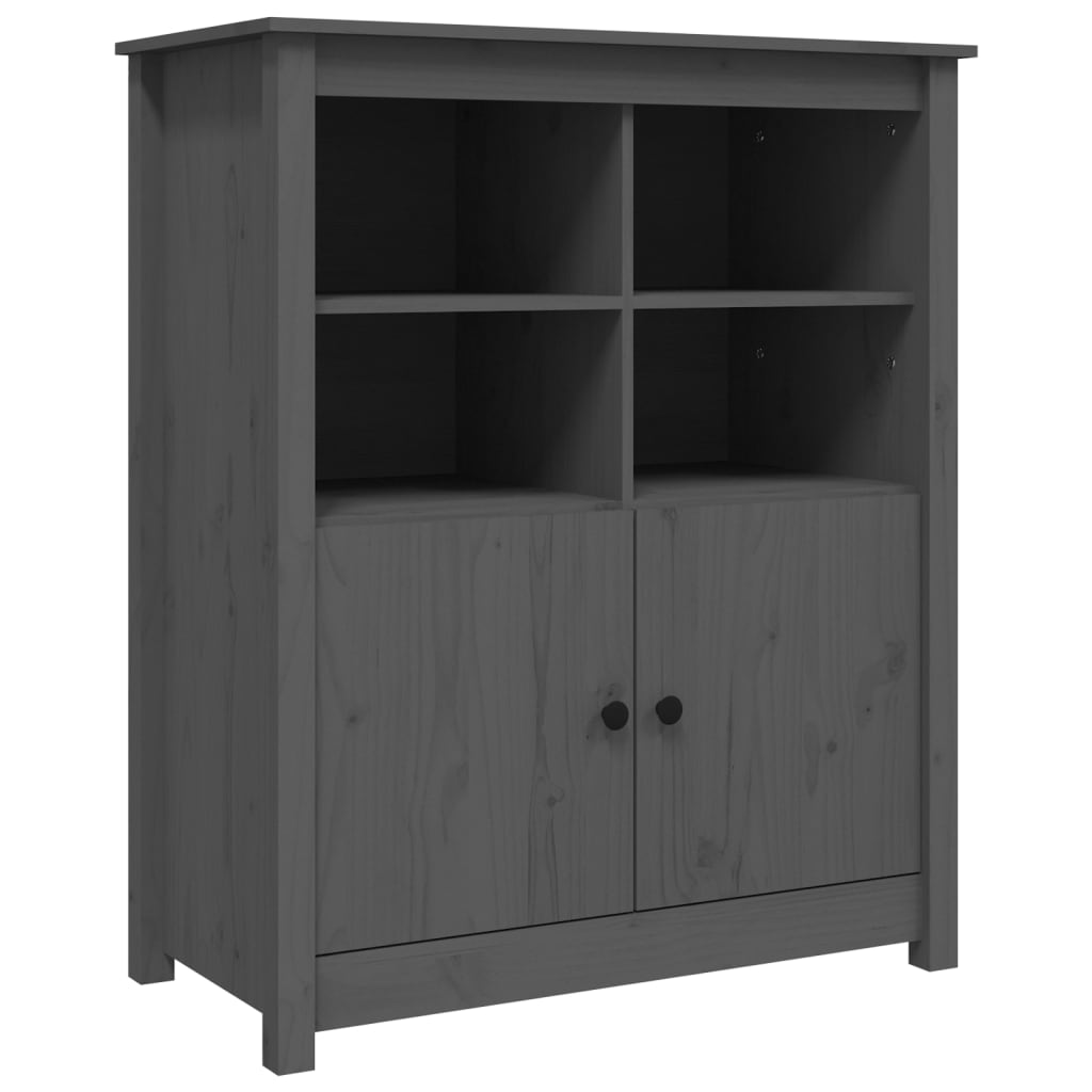 Servantă, gri, 83x41,5x100 cm, lemn masiv de pin GartenMobel Dekor