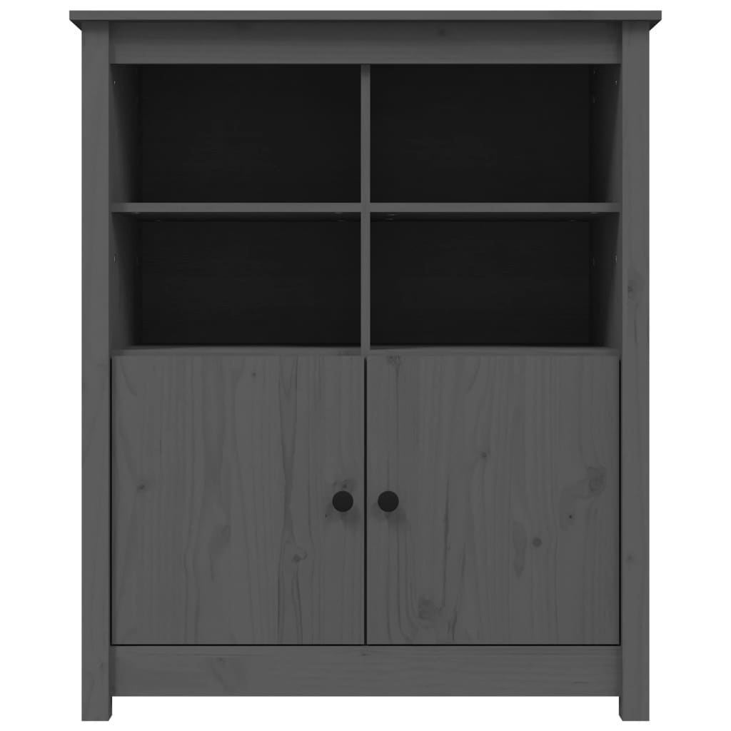 Servantă, gri, 83x41,5x100 cm, lemn masiv de pin GartenMobel Dekor