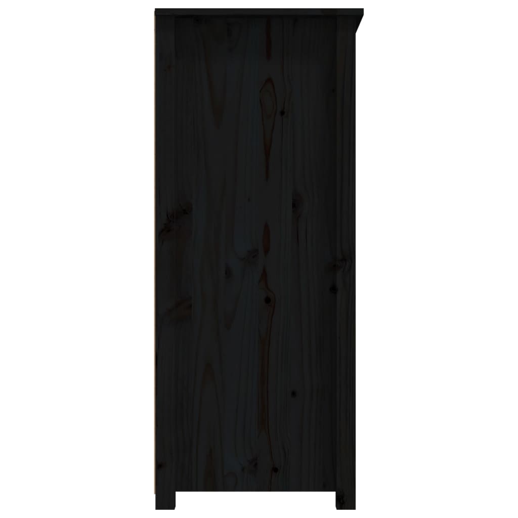 Servantă, negru, 83x41,5x100 cm, lemn masiv de pin GartenMobel Dekor
