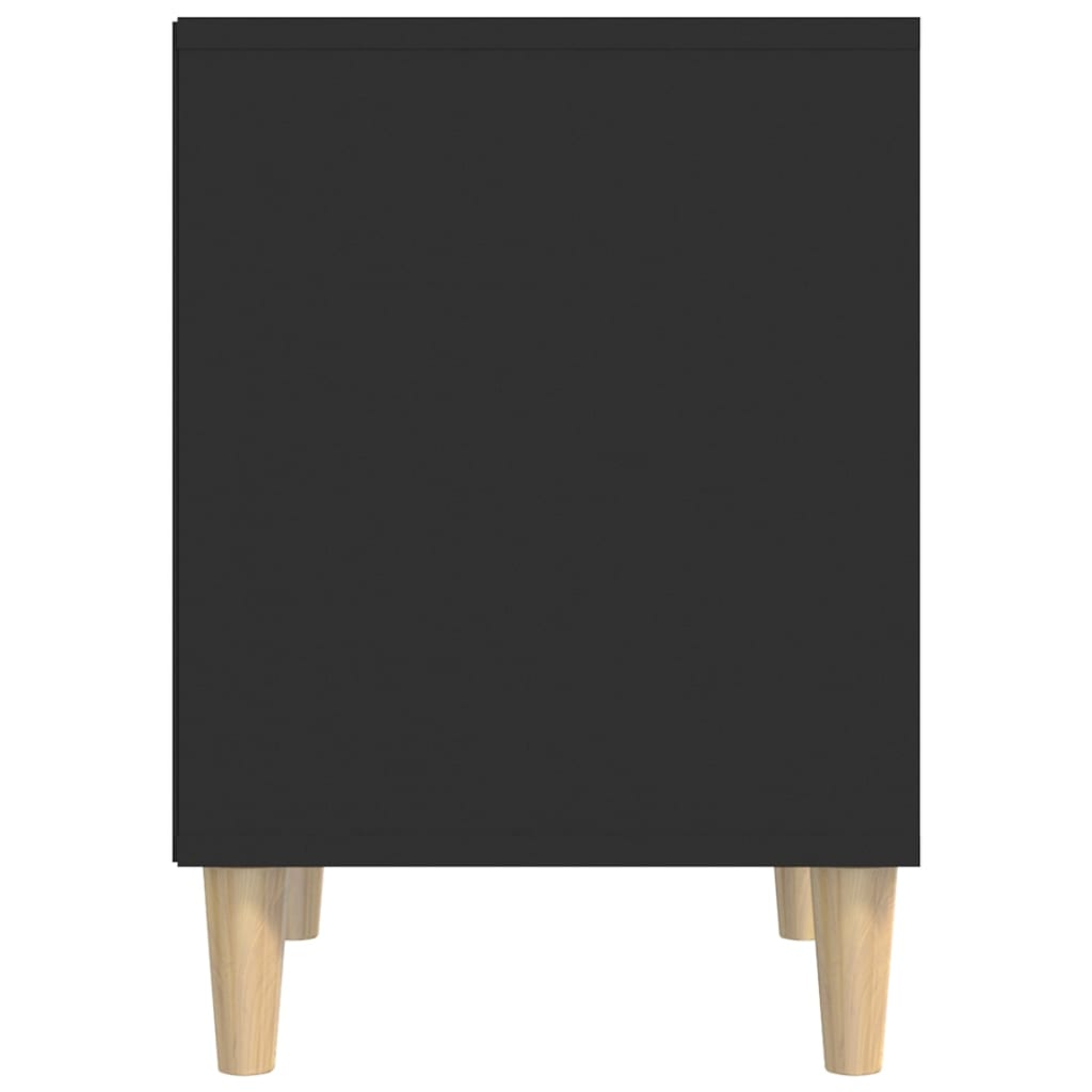 Noptieră, negru, 40x35x50 cm, lemn prelucrat GartenMobel Dekor