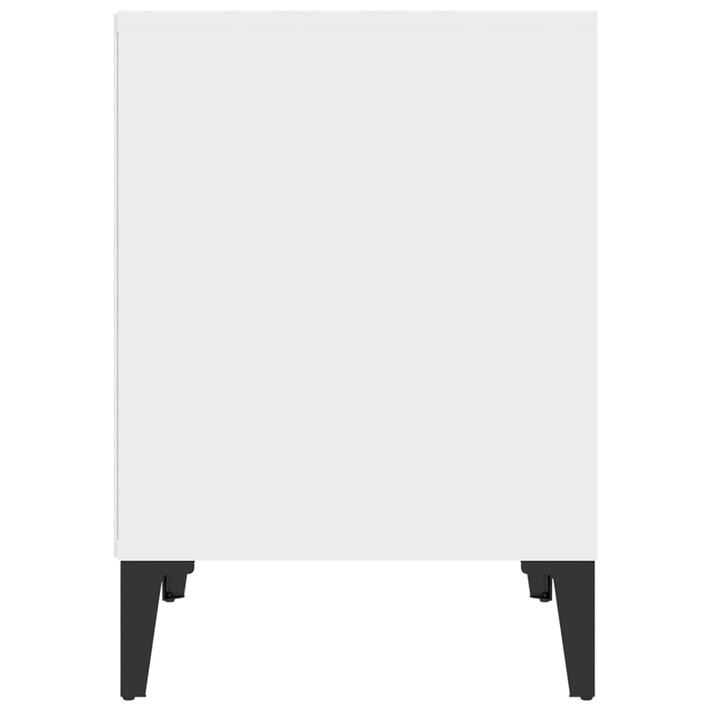 Noptiere, 2 buc., alb, 40x35x50 cm GartenMobel Dekor