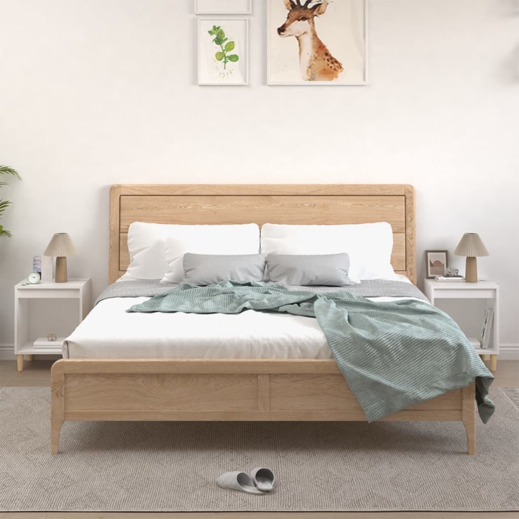 Noptiere, 2 buc., alb, 40x35x50 cm GartenMobel Dekor