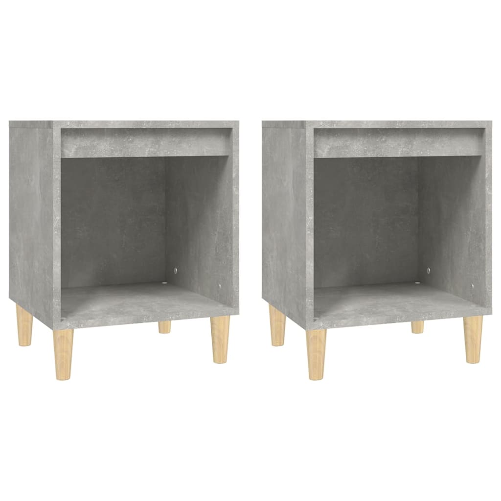 Noptiere, 2 buc., gri beton, 40x35x50 cm GartenMobel Dekor