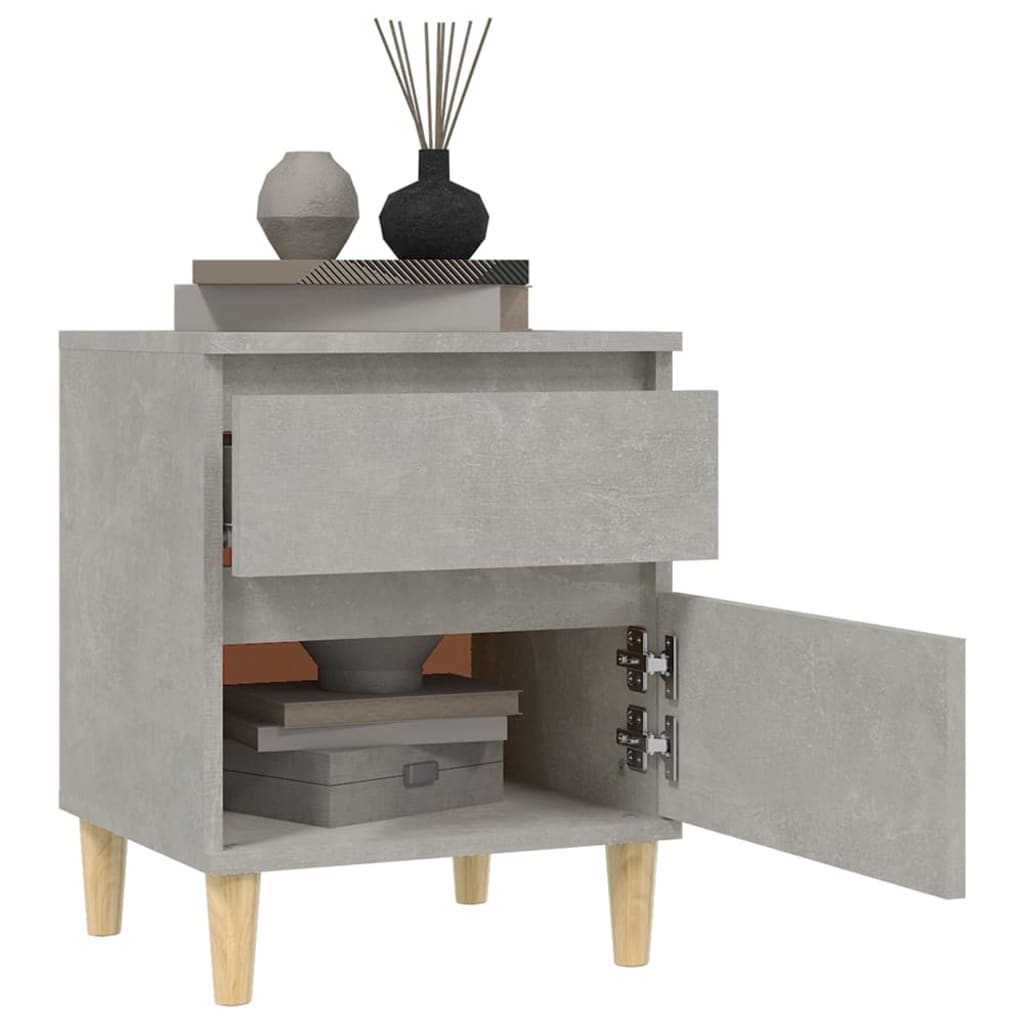 Noptiere, 2 buc., gri beton, 40x35x50 cm GartenMobel Dekor