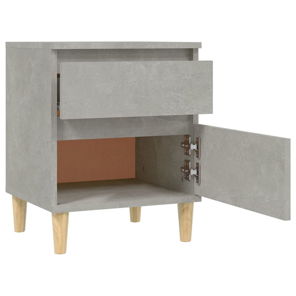 Noptiere, 2 buc., gri beton, 40x35x50 cm GartenMobel Dekor