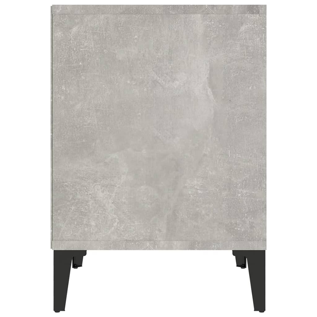 Noptiere, 2 buc., gri beton, 40x35x50 cm GartenMobel Dekor