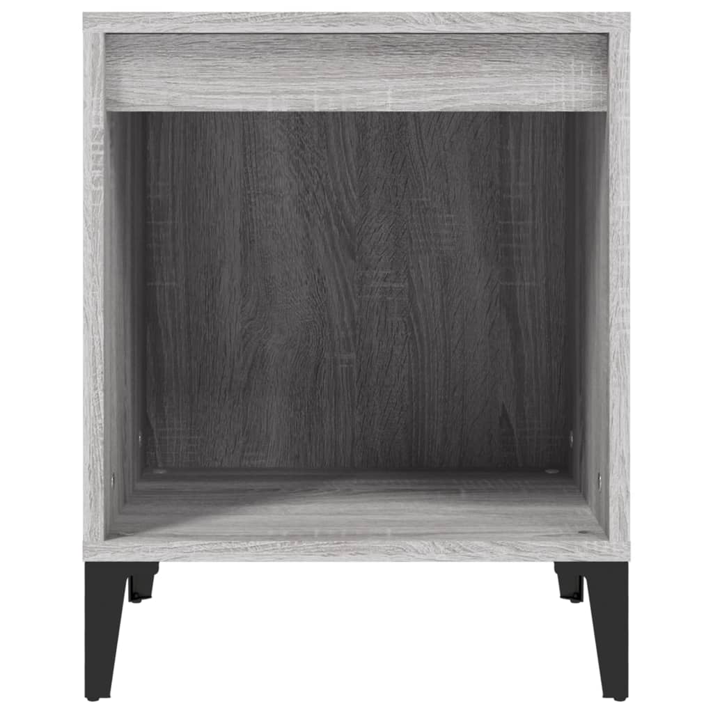 Noptiere, 2 buc., gri sonoma, 40x35x50 cm GartenMobel Dekor