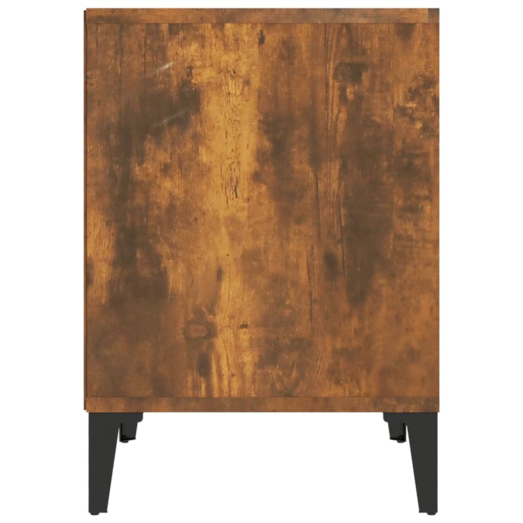 Noptiere, 2 buc., stejar fumuriu, 40x35x50 cm GartenMobel Dekor