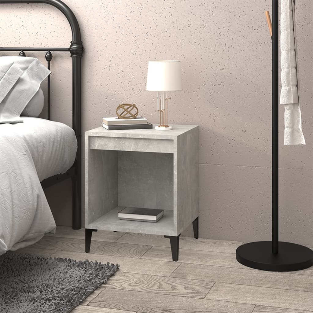 Noptiere, gri beton, 40x35x50 cm GartenMobel Dekor