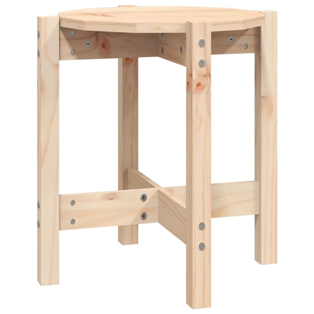 Măsuță de cafea, Ø 42,5x45 cm, lemn masiv de pin GartenMobel Dekor