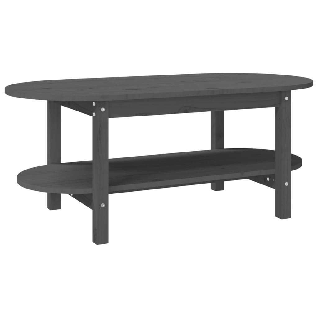 Măsuță de cafea, gri, 110x55x45 cm, lemn masiv de pin GartenMobel Dekor