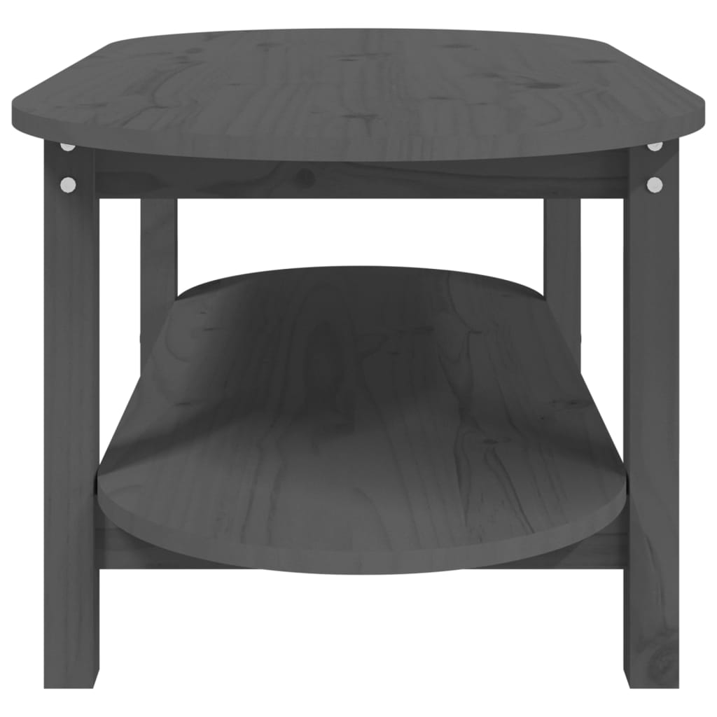 Măsuță de cafea, gri, 110x55x45 cm, lemn masiv de pin GartenMobel Dekor