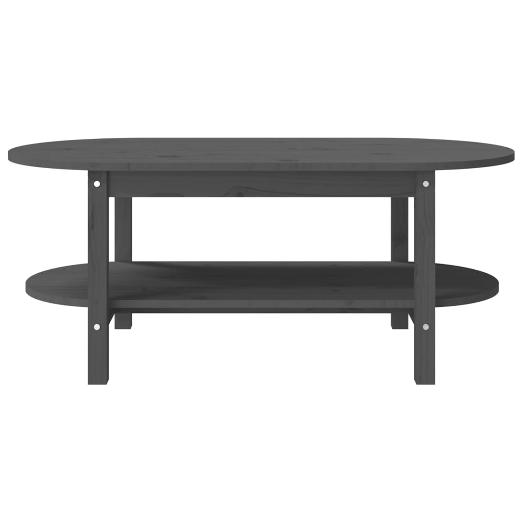 Măsuță de cafea, gri, 110x55x45 cm, lemn masiv de pin GartenMobel Dekor