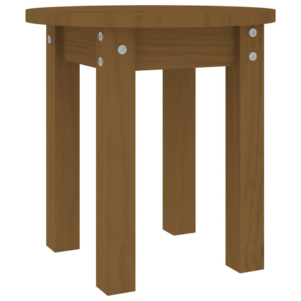 Măsuță de cafea, maro miere, Ø 35x35 cm, lemn masiv de pin GartenMobel Dekor
