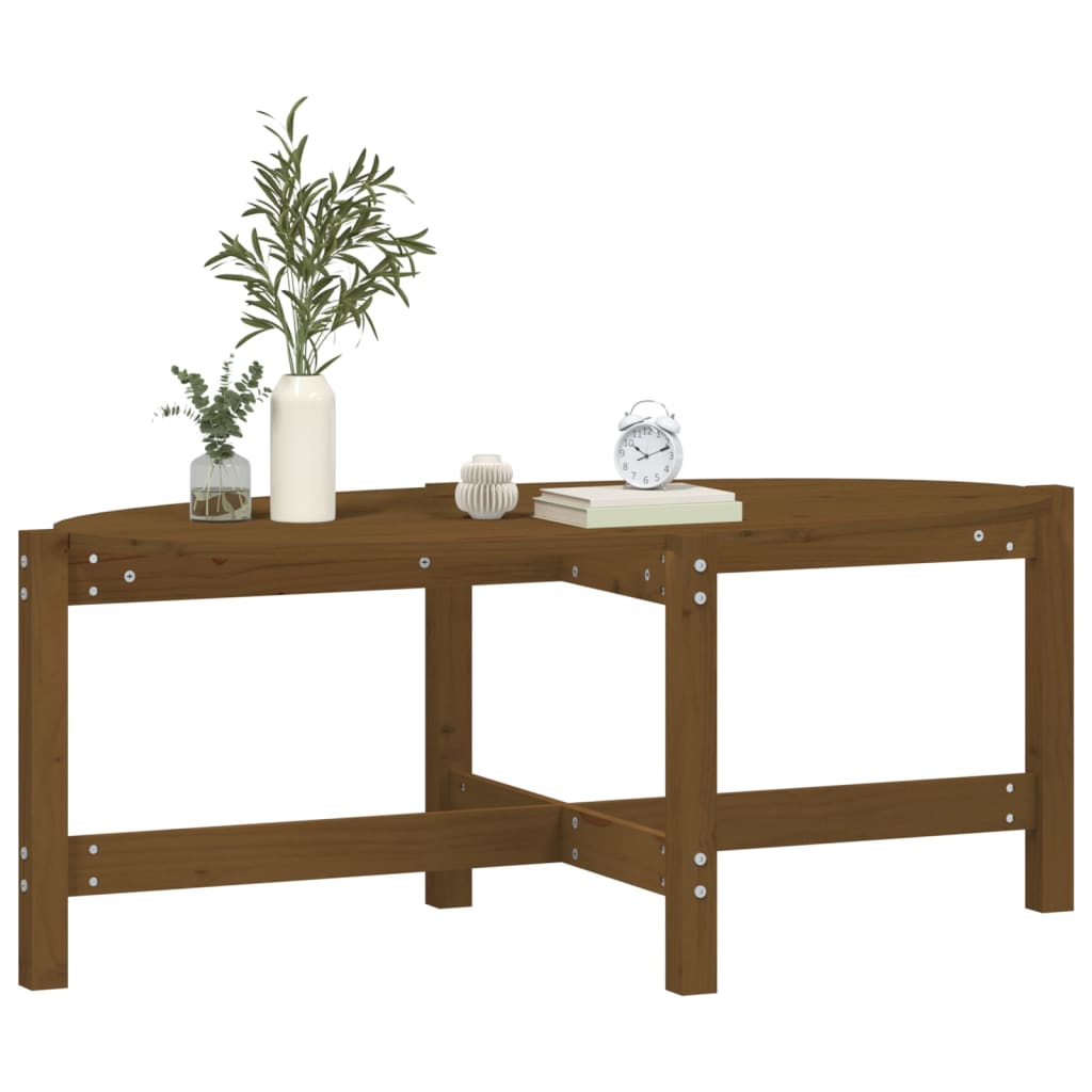 Măsuță de cafea, maro miere, 118x63x45 cm, lemn masiv de pin GartenMobel Dekor