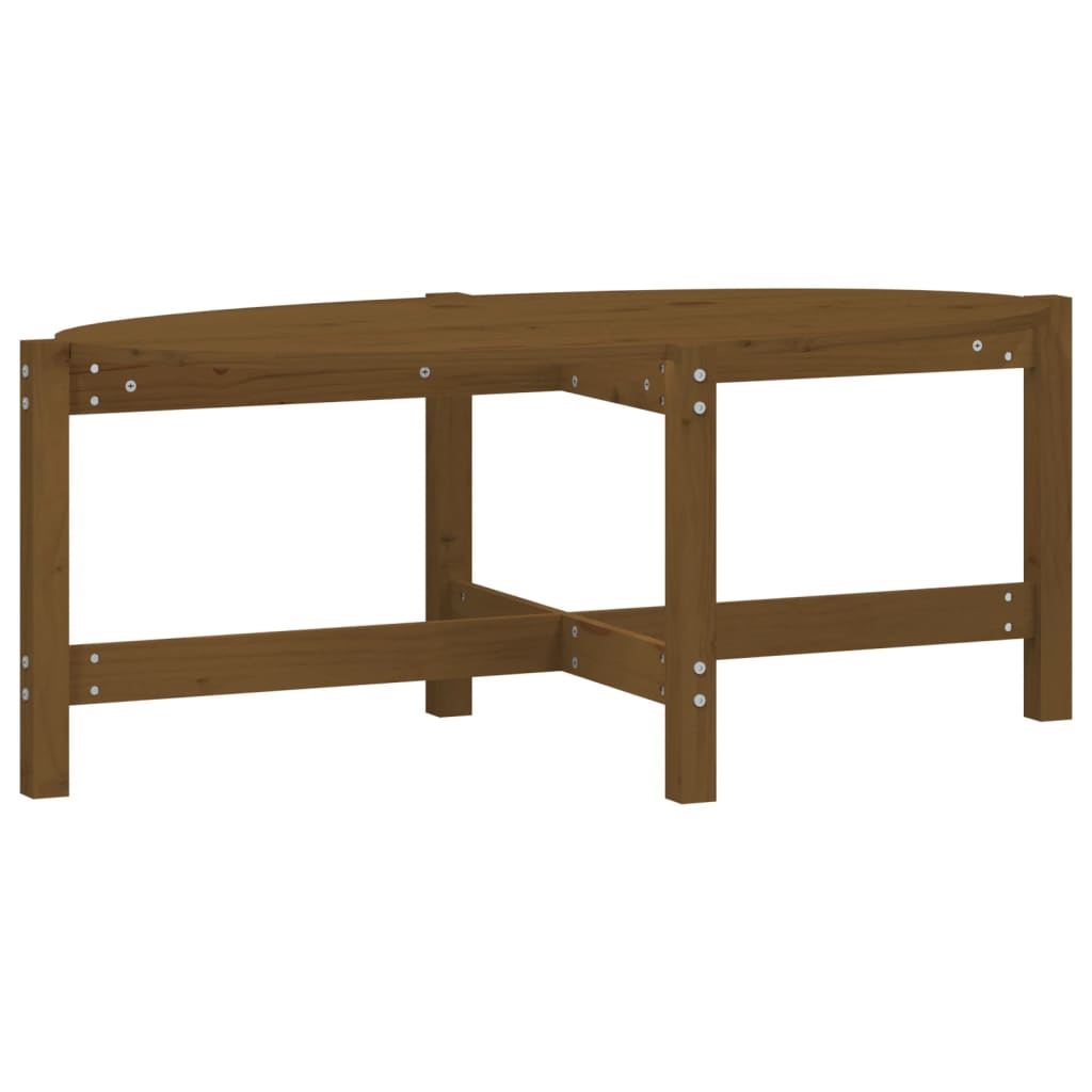 Măsuță de cafea, maro miere, 118x63x45 cm, lemn masiv de pin GartenMobel Dekor
