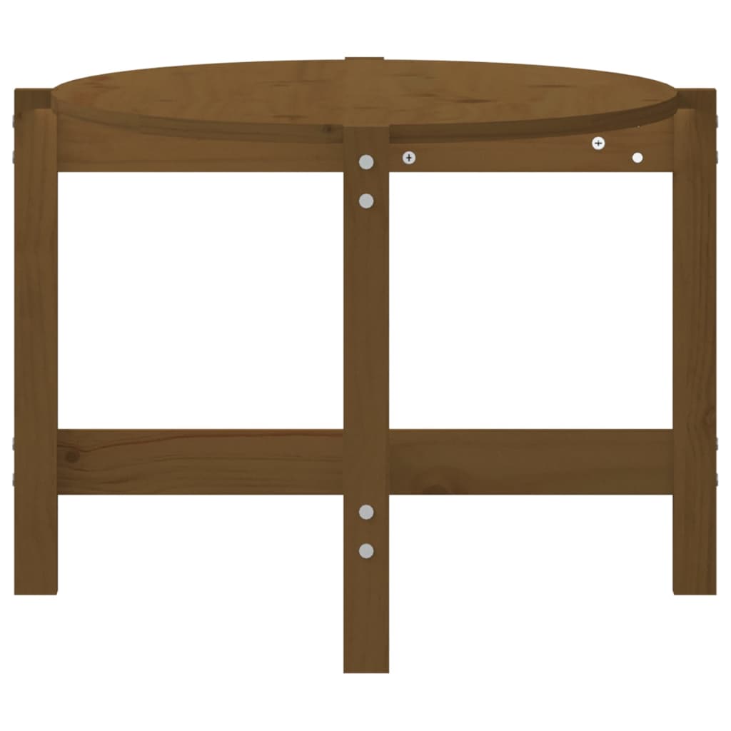 Măsuță de cafea, maro miere, 118x63x45 cm, lemn masiv de pin GartenMobel Dekor