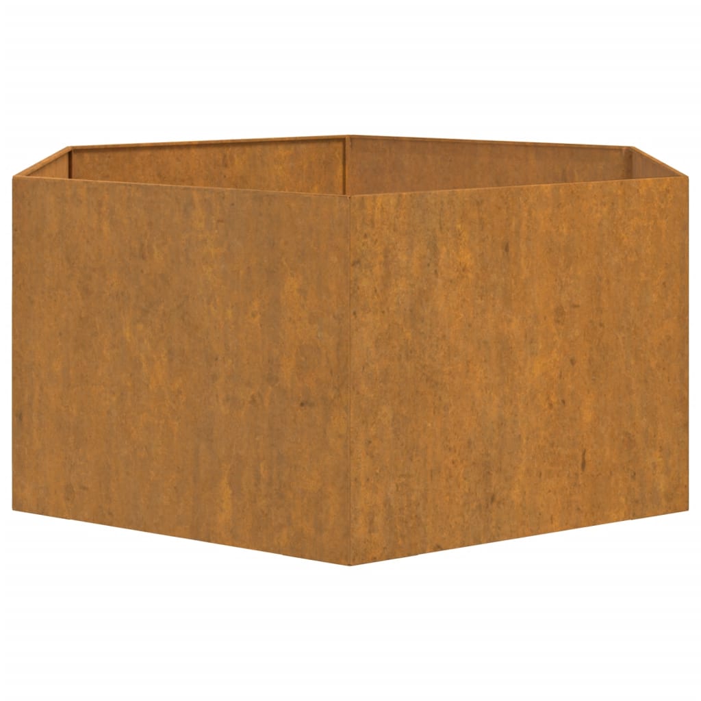 Jardinieră, ruginiu, 90x90x45 cm, oțel corten GartenMobel Dekor