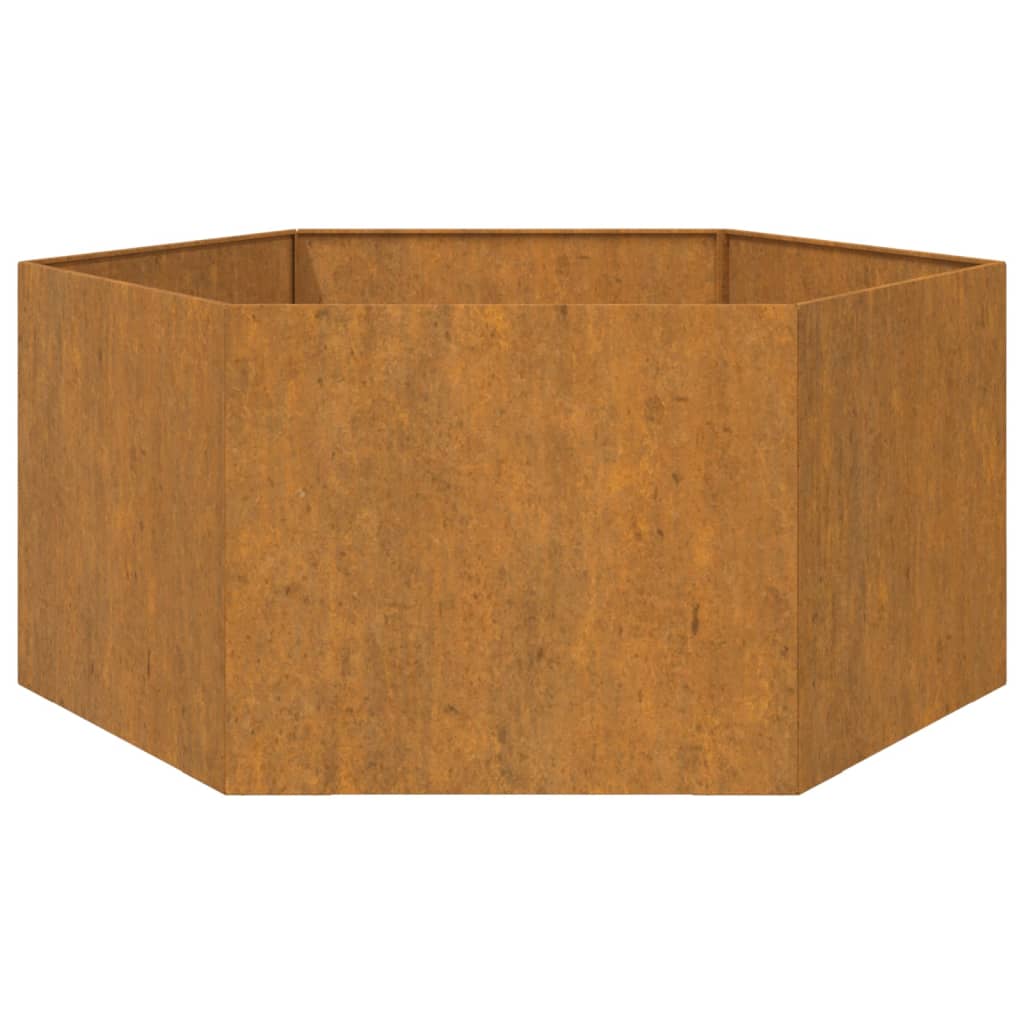 Jardinieră, ruginiu, 90x90x45 cm, oțel corten GartenMobel Dekor