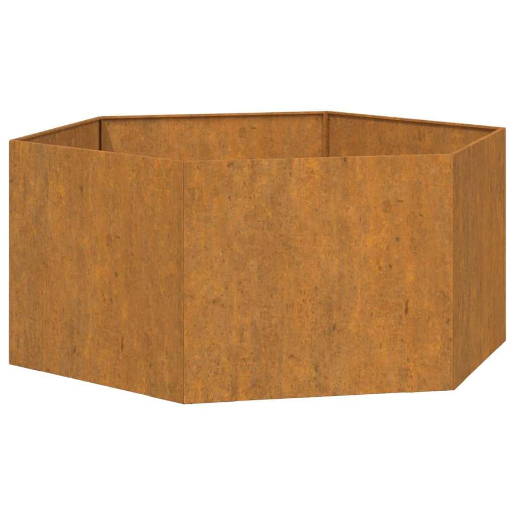 Jardinieră, ruginiu, 90x90x45 cm, oțel corten GartenMobel Dekor
