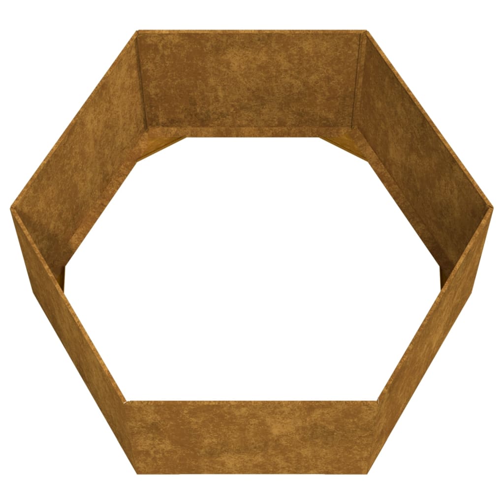 Jardinieră, ruginiu, 90x90x45 cm, oțel corten GartenMobel Dekor