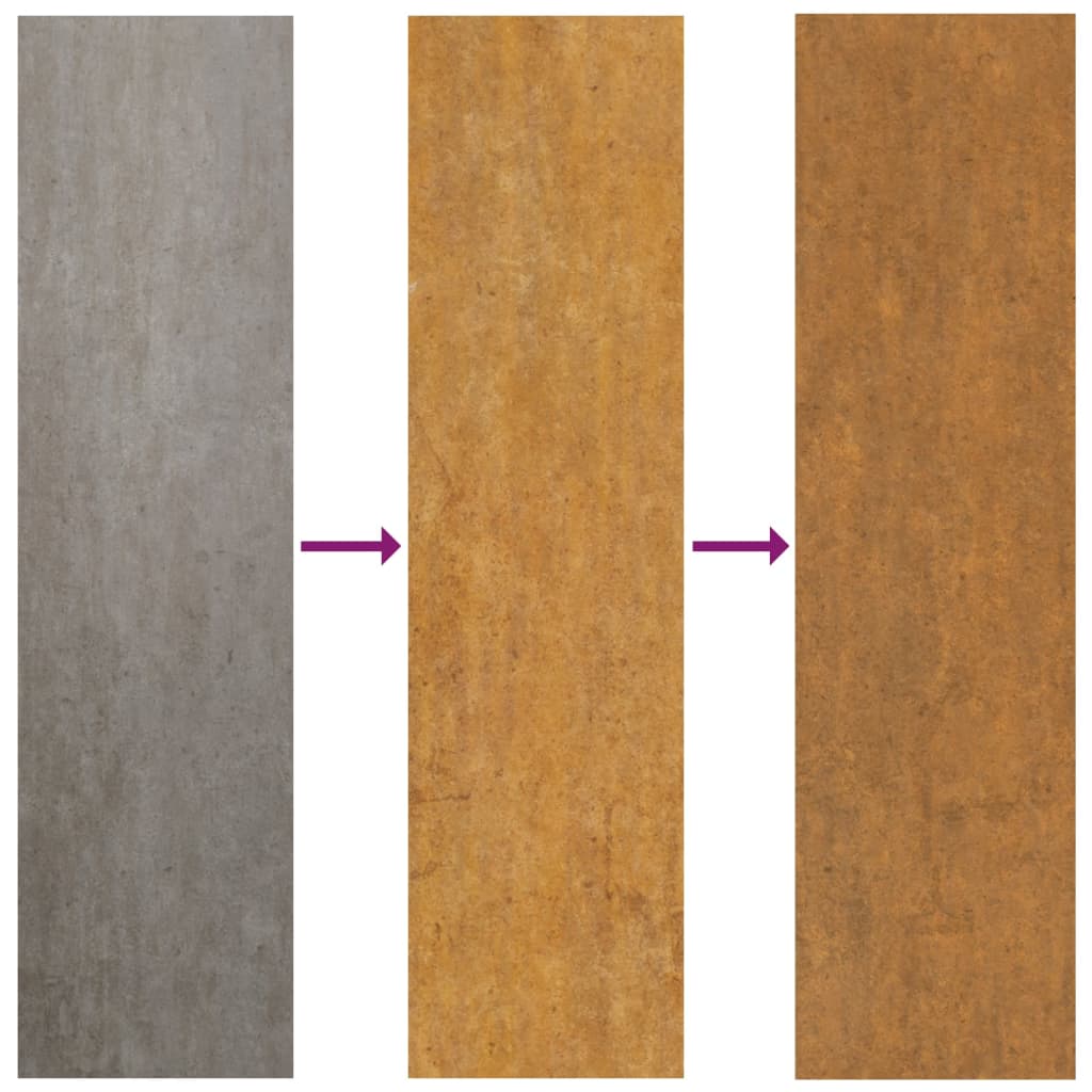 Jardinieră, ruginiu, 90x90x45 cm, oțel corten GartenMobel Dekor