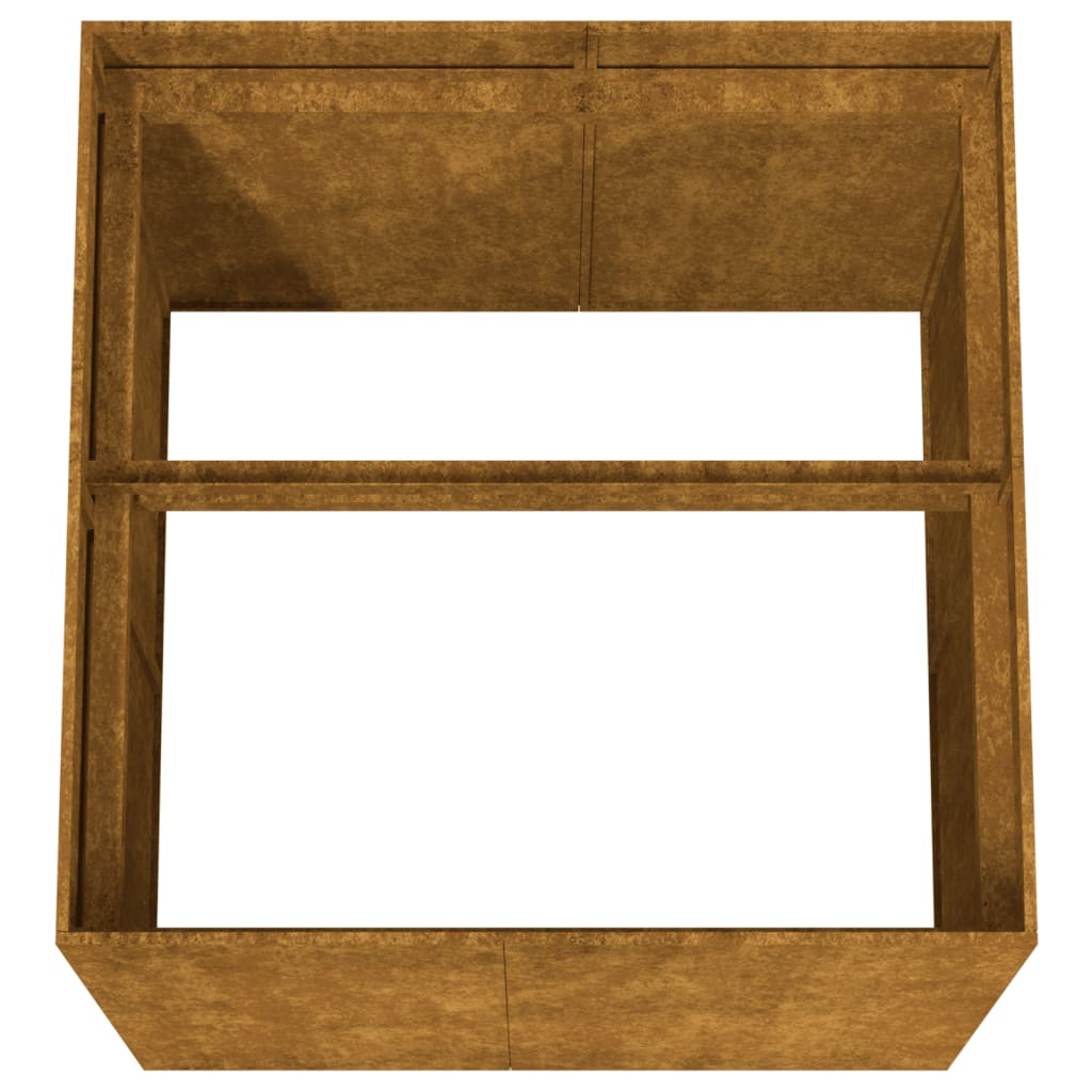 Jardinieră, 80x80x80 cm, oțel corten GartenMobel Dekor