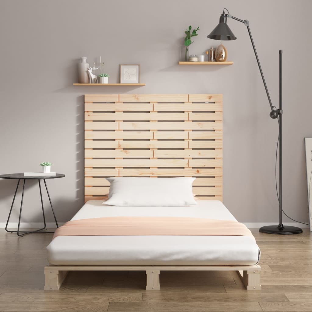 Tăblie de pat pentru perete, 126x3x91,5 cm, lemn masiv de pin GartenMobel Dekor