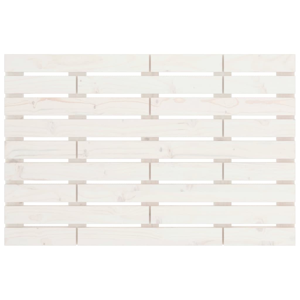 Tăblie de pat pentru perete, alb, 106x3x80 cm, lemn masiv pin GartenMobel Dekor