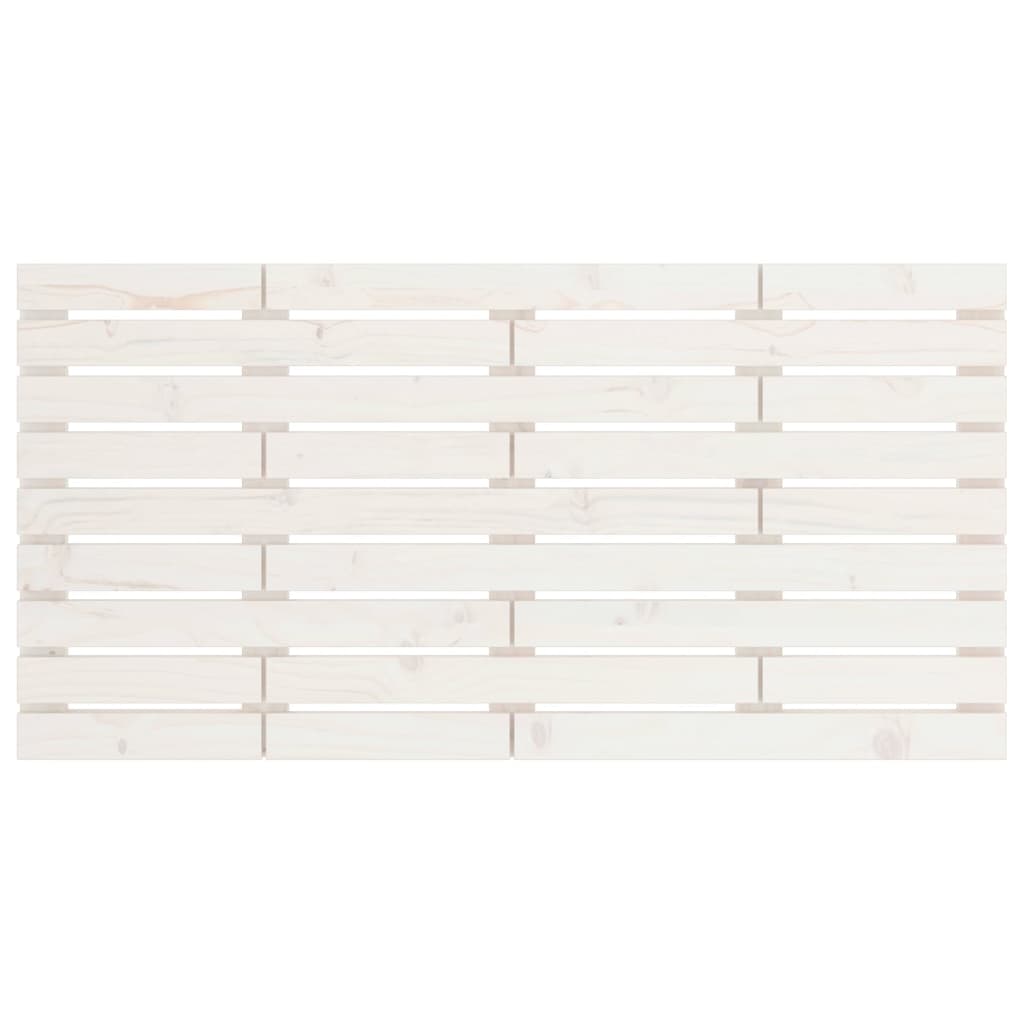 Tăblie de pat pentru perete, alb, 126x3x63 cm, lemn masiv pin GartenMobel Dekor