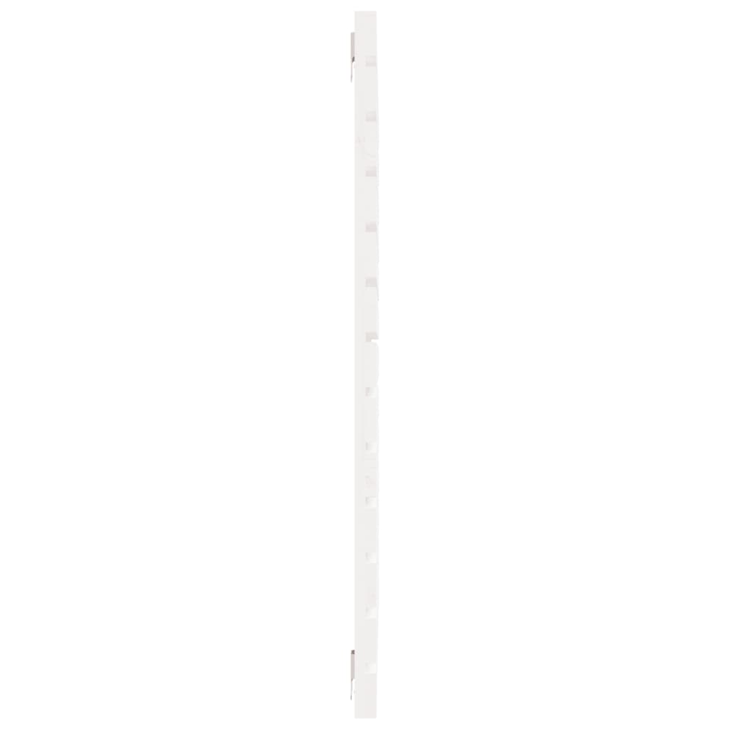 Tăblie de pat pentru perete, alb, 126x3x91,5 cm, lemn masiv pin GartenMobel Dekor