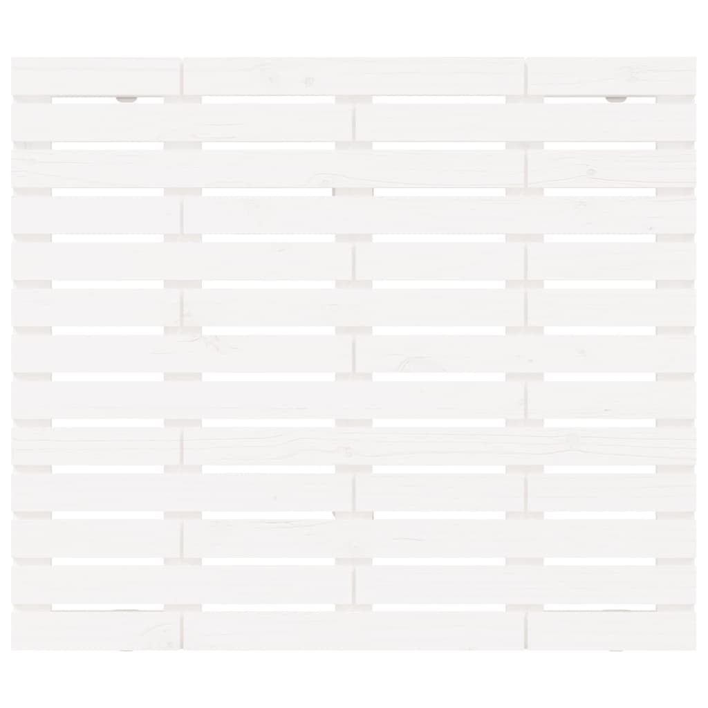 Tăblie de pat pentru perete, alb, 146x3x91,5 cm, lemn masiv pin GartenMobel Dekor