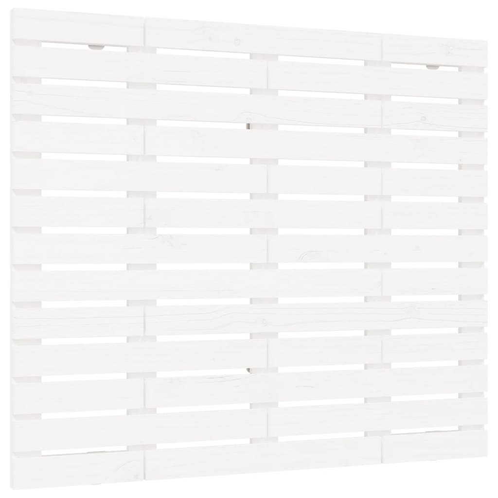 Tăblie de pat pentru perete, alb, 146x3x91,5 cm, lemn masiv pin GartenMobel Dekor
