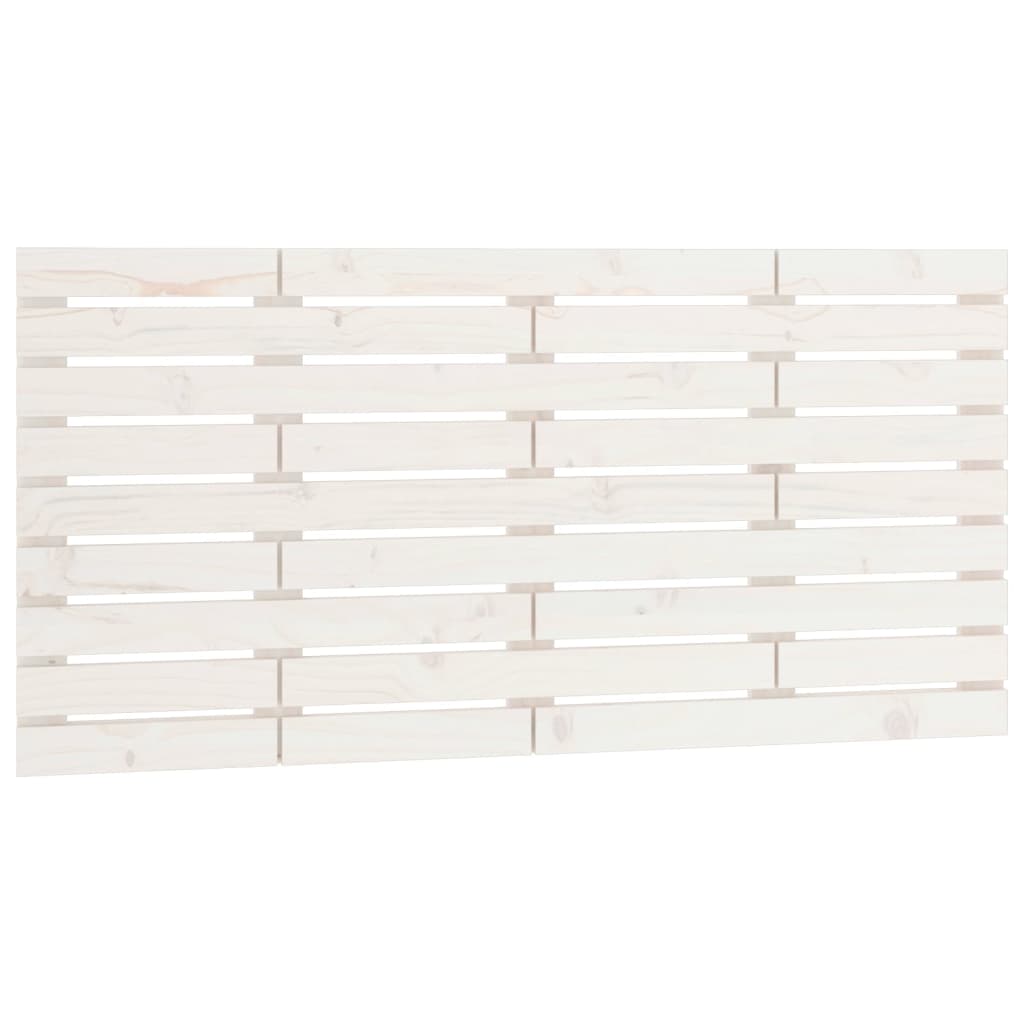 Tăblie de pat pentru perete, alb, 156x3x63 cm, lemn masiv pin GartenMobel Dekor