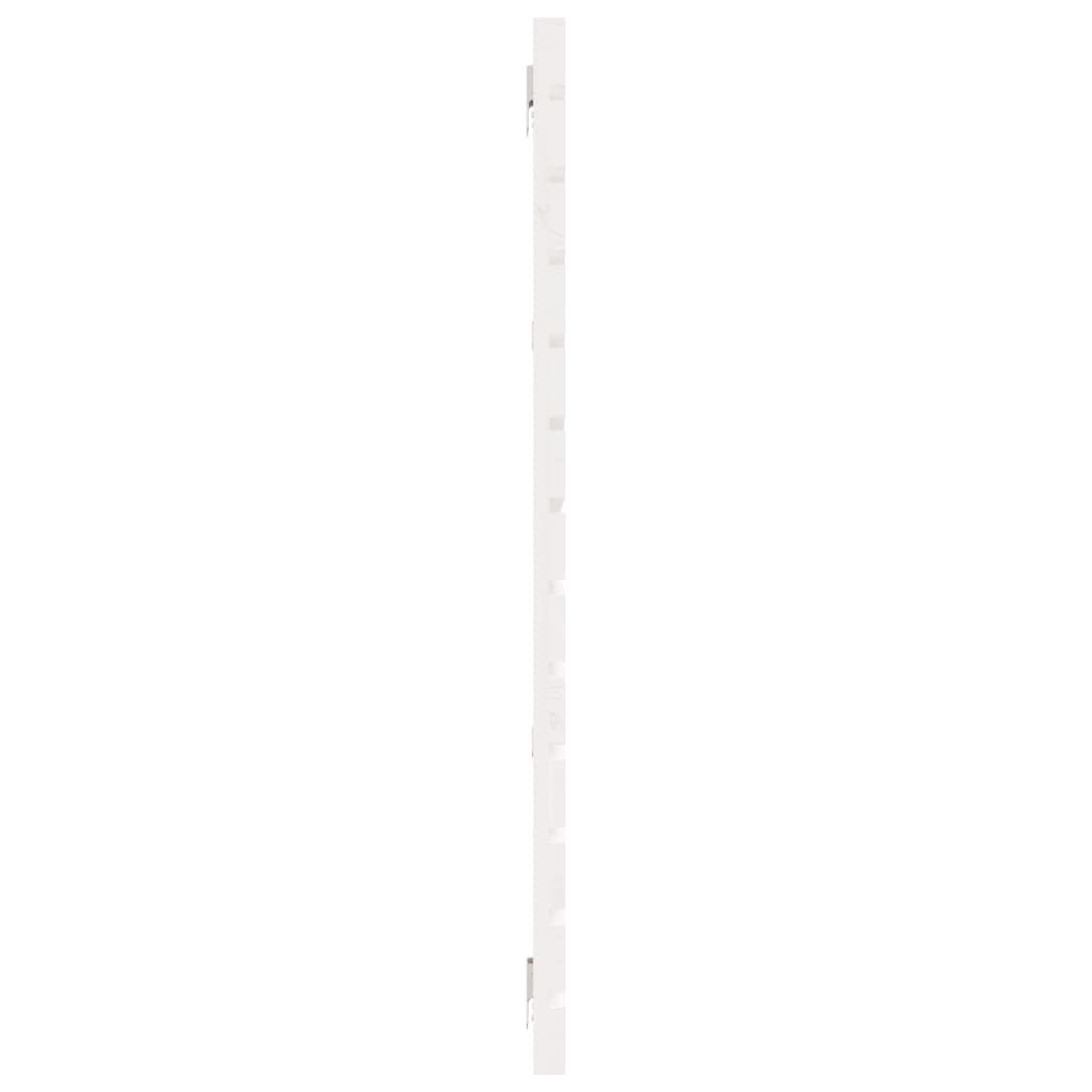 Tăblie de pat pentru perete, alb, 206x3x91,5 cm, lemn masiv pin GartenMobel Dekor