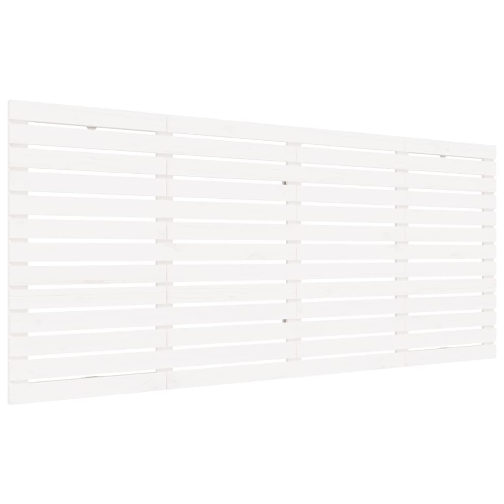 Tăblie de pat pentru perete, alb, 206x3x91,5 cm, lemn masiv pin GartenMobel Dekor
