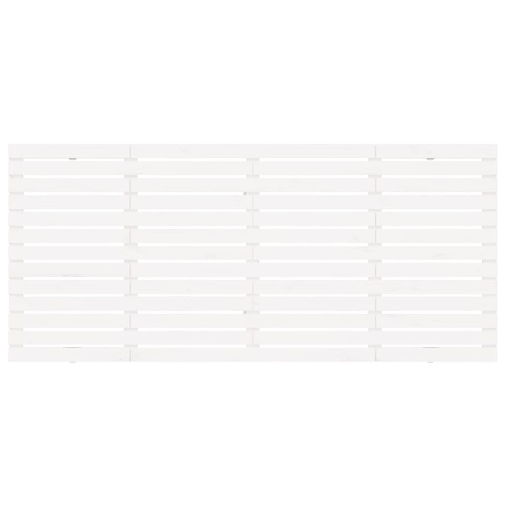 Tăblie de pat pentru perete, alb, 206x3x91,5 cm, lemn masiv pin GartenMobel Dekor