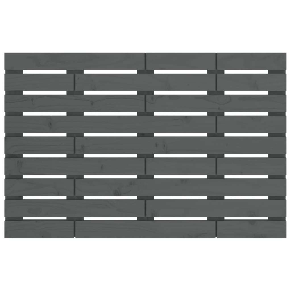 Tăblie de pat pentru perete, gri, 106x3x63 cm, lemn masiv pin GartenMobel Dekor
