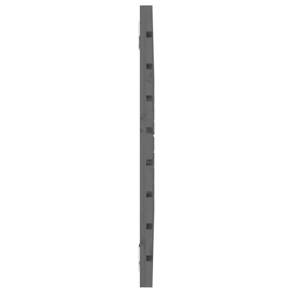 Tăblie de pat pentru perete, gri, 106x3x63 cm, lemn masiv pin GartenMobel Dekor