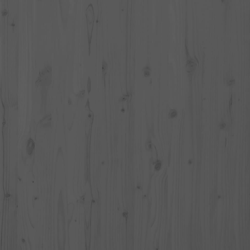 Tăblie de pat pentru perete, gri, 126x3x91,5 cm, lemn masiv pin GartenMobel Dekor