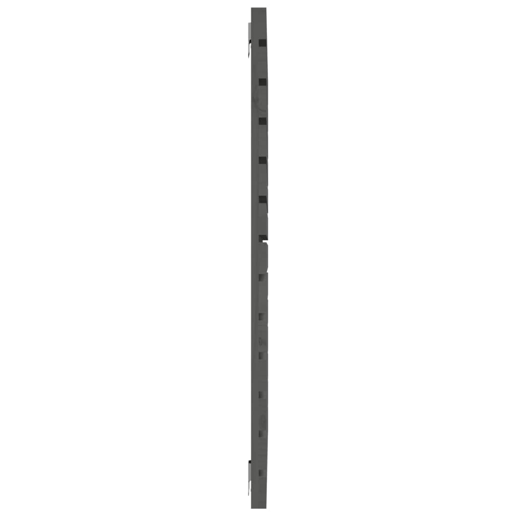 Tăblie de pat pentru perete, gri, 126x3x91,5 cm, lemn masiv pin GartenMobel Dekor