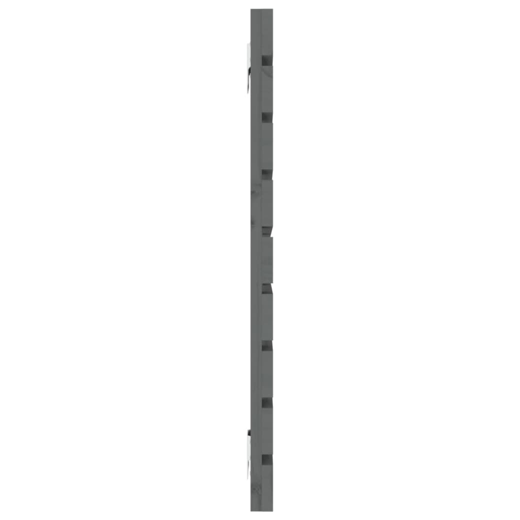 Tăblie de pat pentru perete, gri, 146x3x63 cm, lemn masiv pin GartenMobel Dekor
