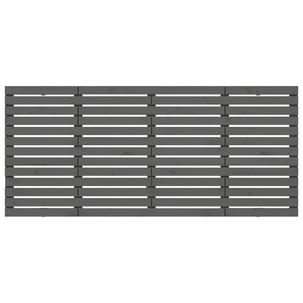 Tăblie de pat pentru perete, gri, 156x3x91,5 cm, lemn masiv pin GartenMobel Dekor