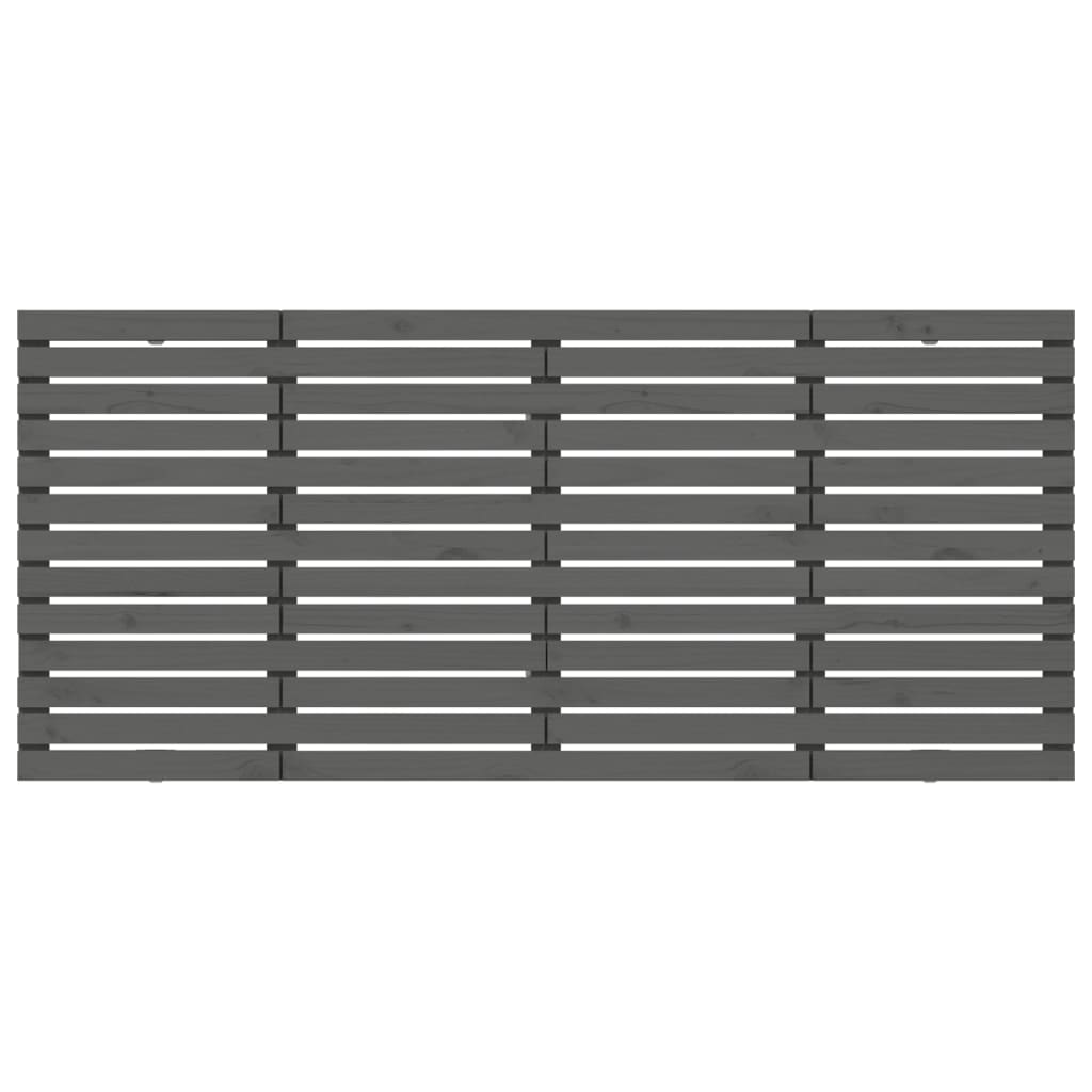 Tăblie de pat pentru perete, gri, 206x3x91,5 cm, lemn masiv pin GartenMobel Dekor
