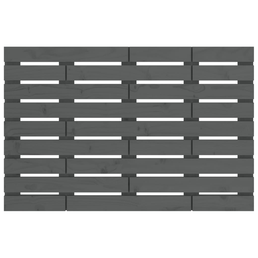 Tăblie de pat pentru perete, gri, 96x3x63 cm, lemn masiv pin GartenMobel Dekor