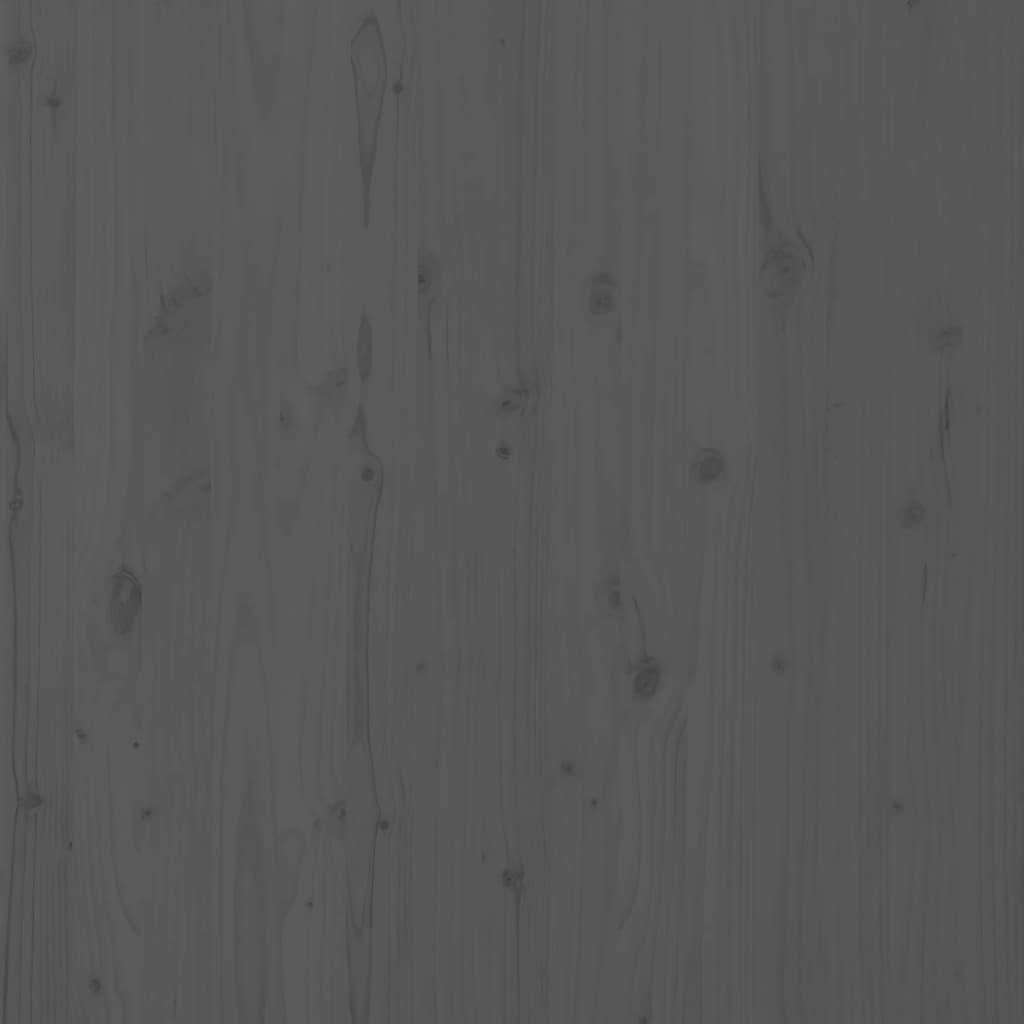 Tăblie de pat pentru perete, gri, 96x3x91,5 cm, lemn masiv pin GartenMobel Dekor