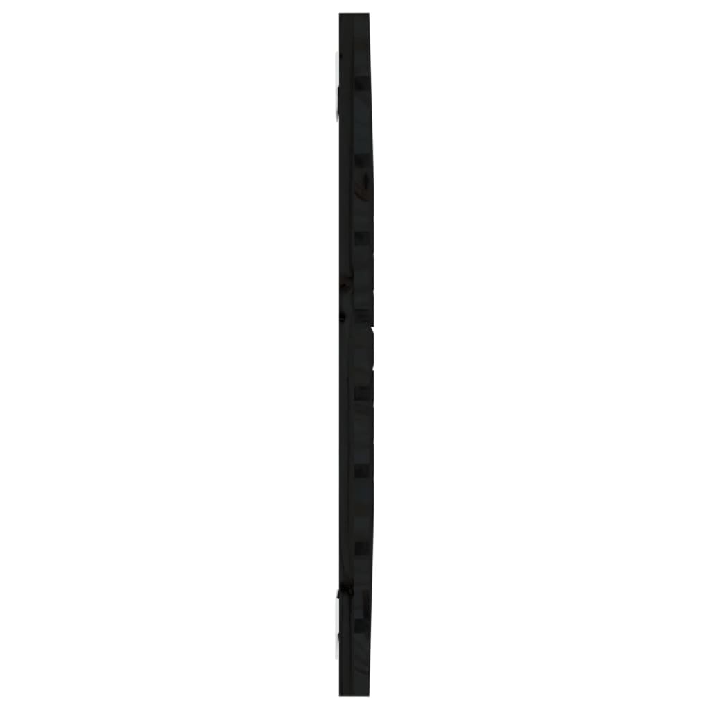 Tăblie de pat pentru perete, negru, 96x3x63 cm, lemn masiv pin GartenMobel Dekor