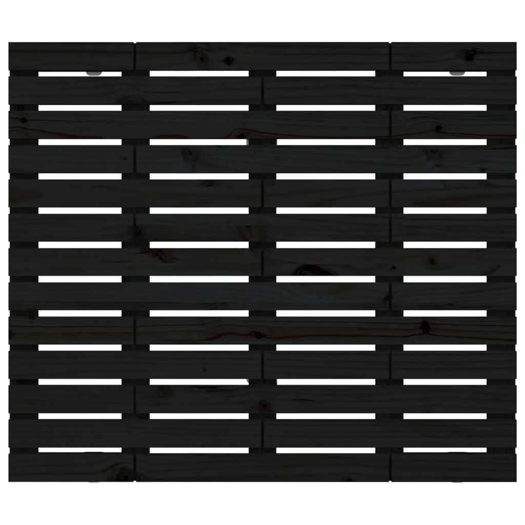 Tăblie de pat pentru perete, negru, 96x3x91,5 cm lemn masiv pin GartenMobel Dekor